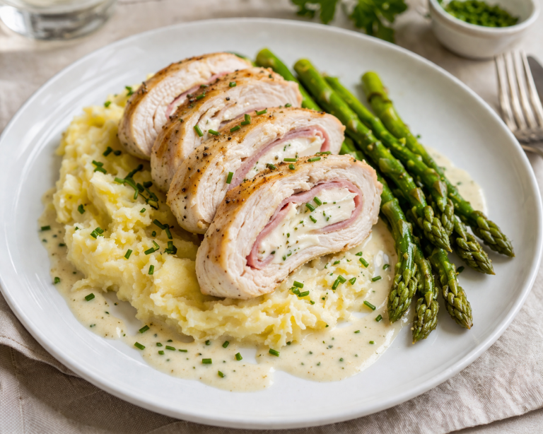 Lire la suite à propos de l’article Ballotine de poulet fromage frais & jambon cru