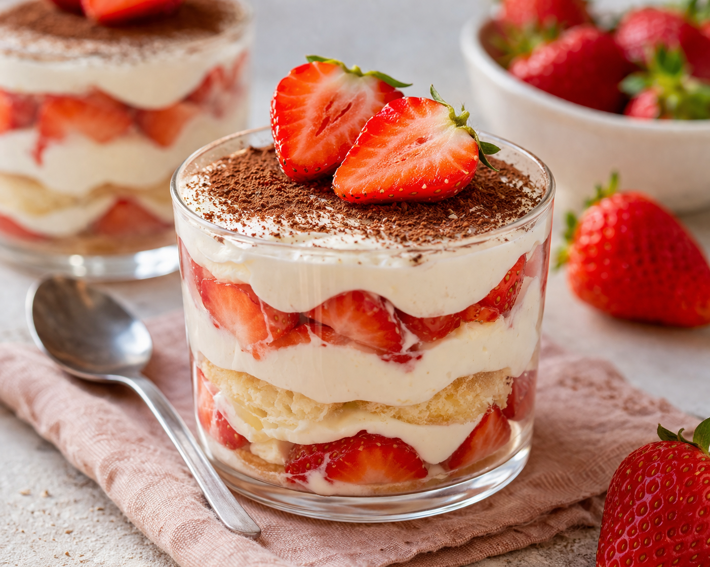 You are currently viewing Tiramisu aux fraises