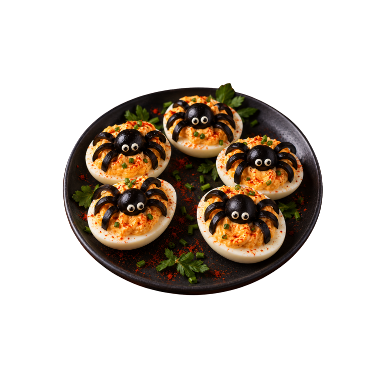 Lire la suite à propos de l’article Oeufs mimosa & araignées d&rsquo;olives